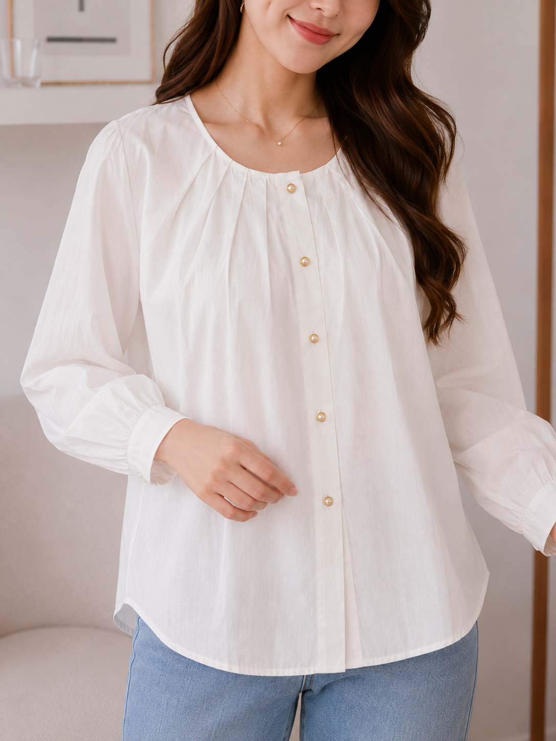 Mine Cotton Blouse - White