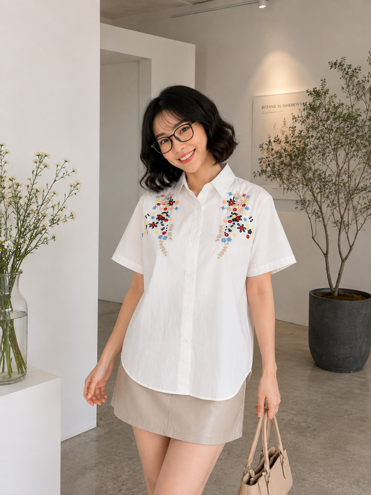 Patra Cotton Shirt - White