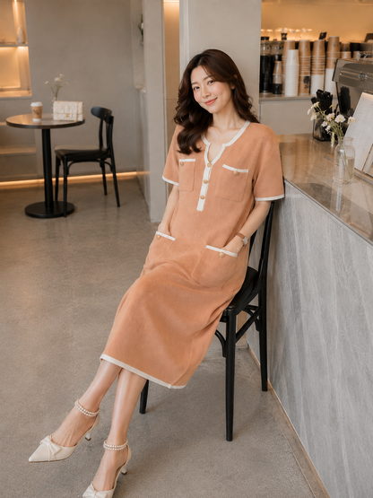 Ventura Knit Dress - Khaki