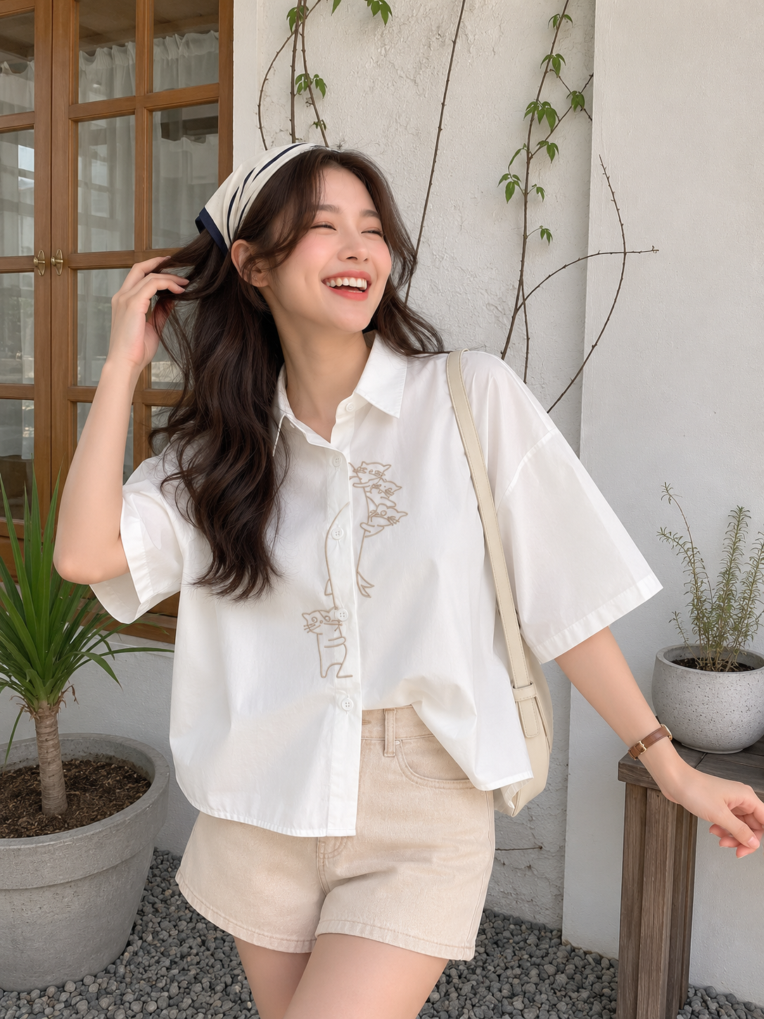 Bridget Cotton Blouse - White