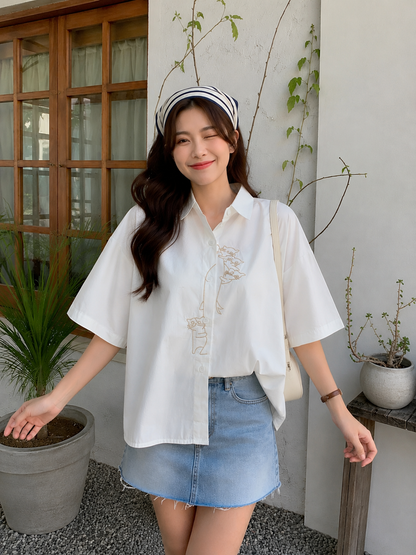 Bridget Cotton Blouse - White