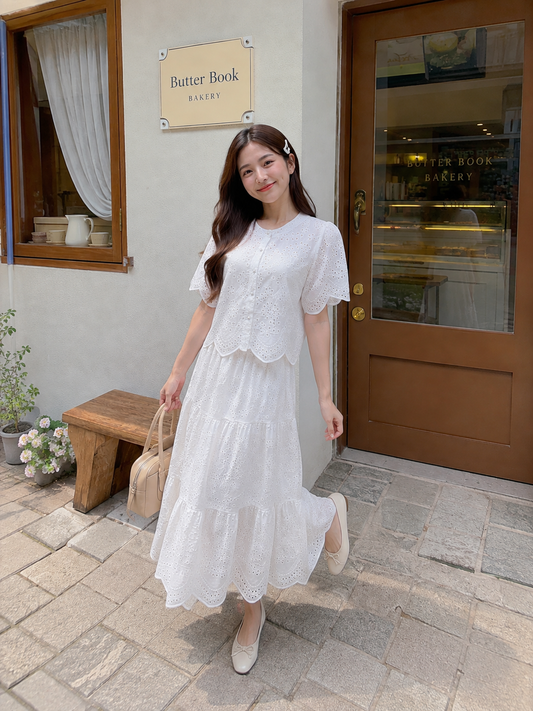 Seoul Lace Set - Broken White