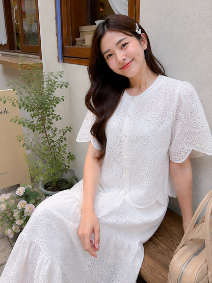 Seoul Lace Set - Broken White