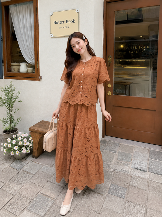 Seoul Lace Set - Caramel