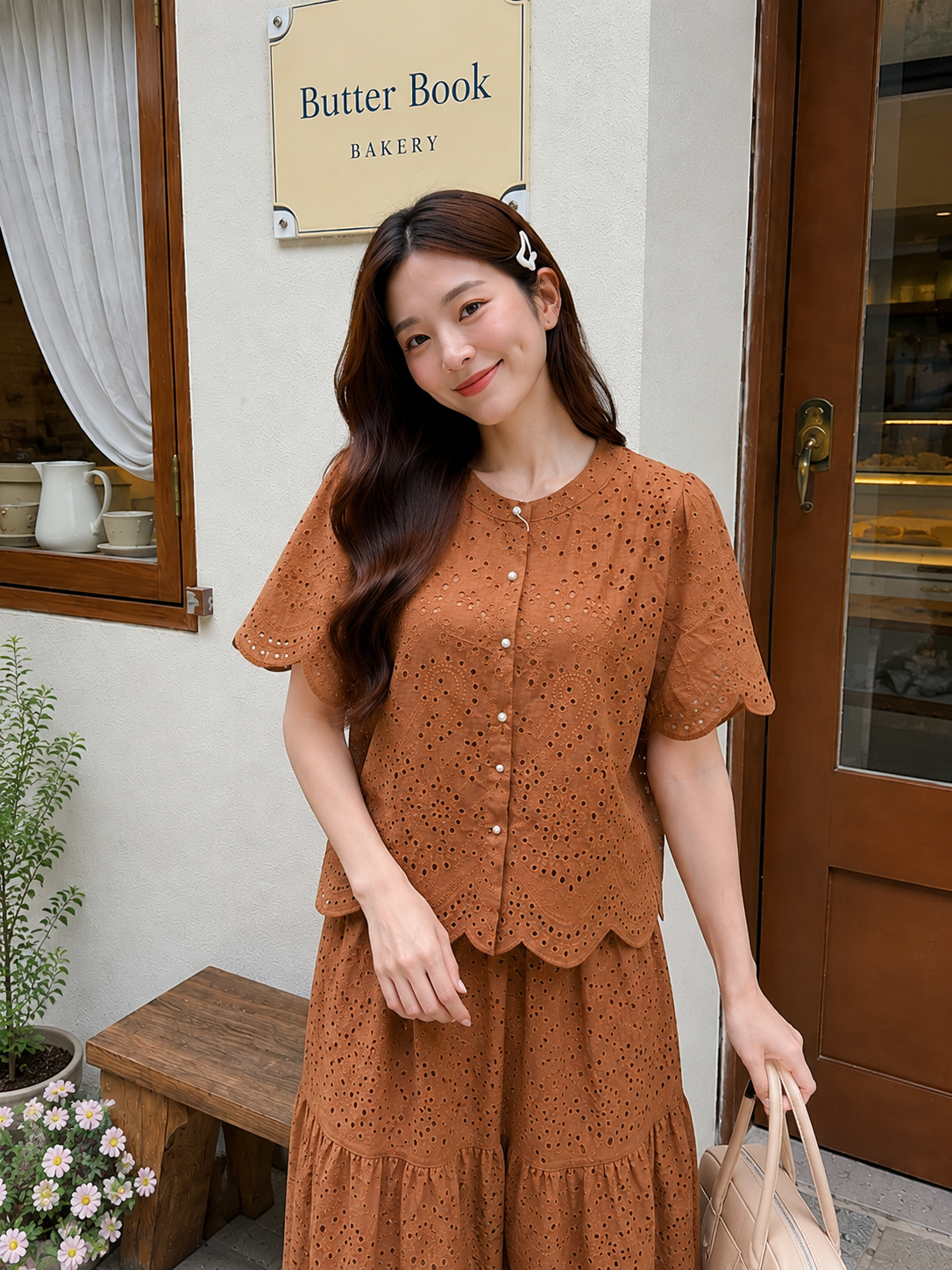 Seoul Lace Set - Caramel
