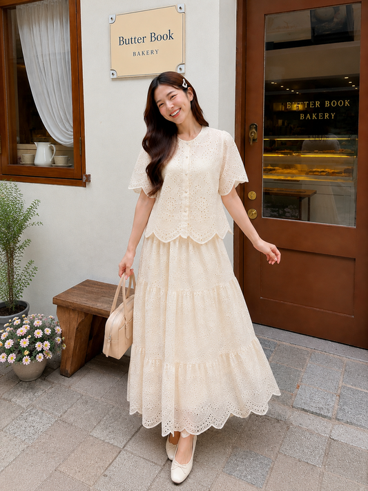 Seoul Lace Set - Cream