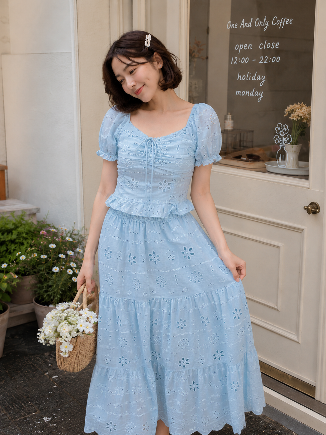 Miranda Lace Set - Blue