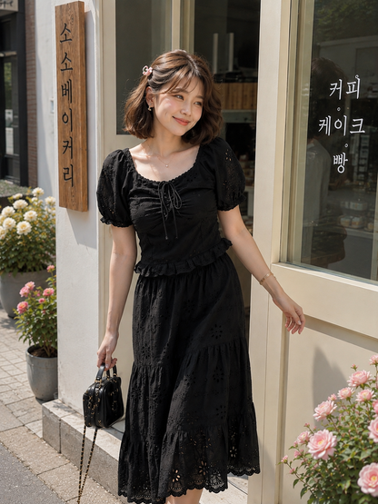 Miranda Lace Set - Black