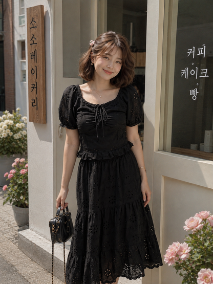 Miranda Lace Set - Black