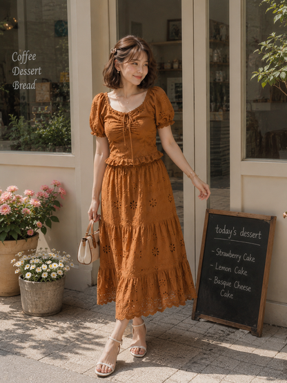 Miranda Lace Set - Caramel