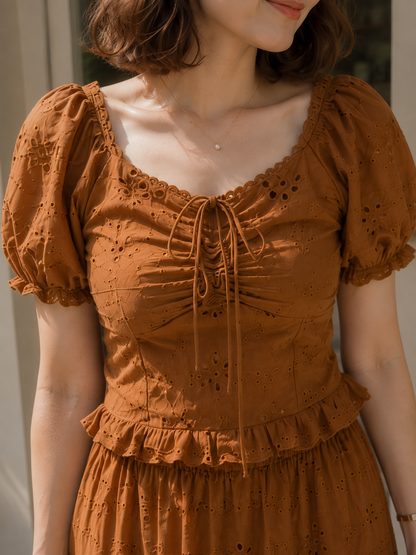 Miranda Lace Set - Caramel