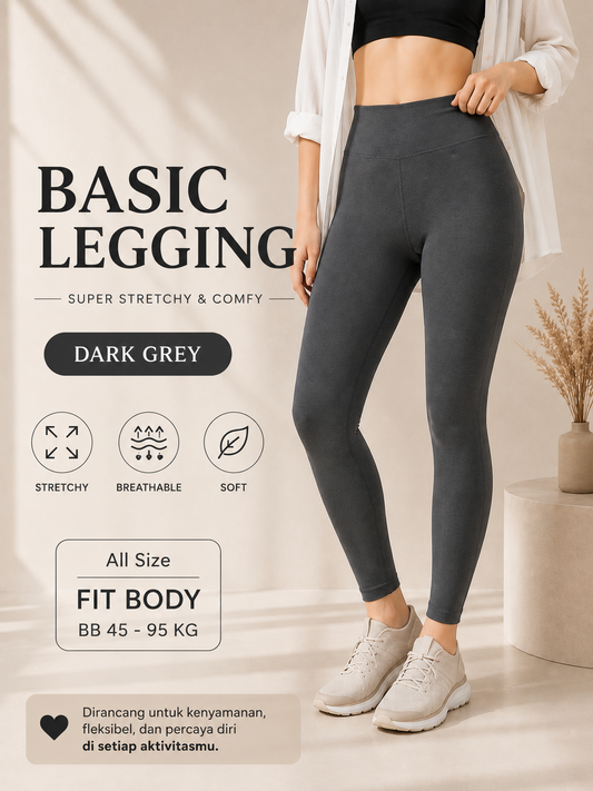 Basic Legging - Dark Grey