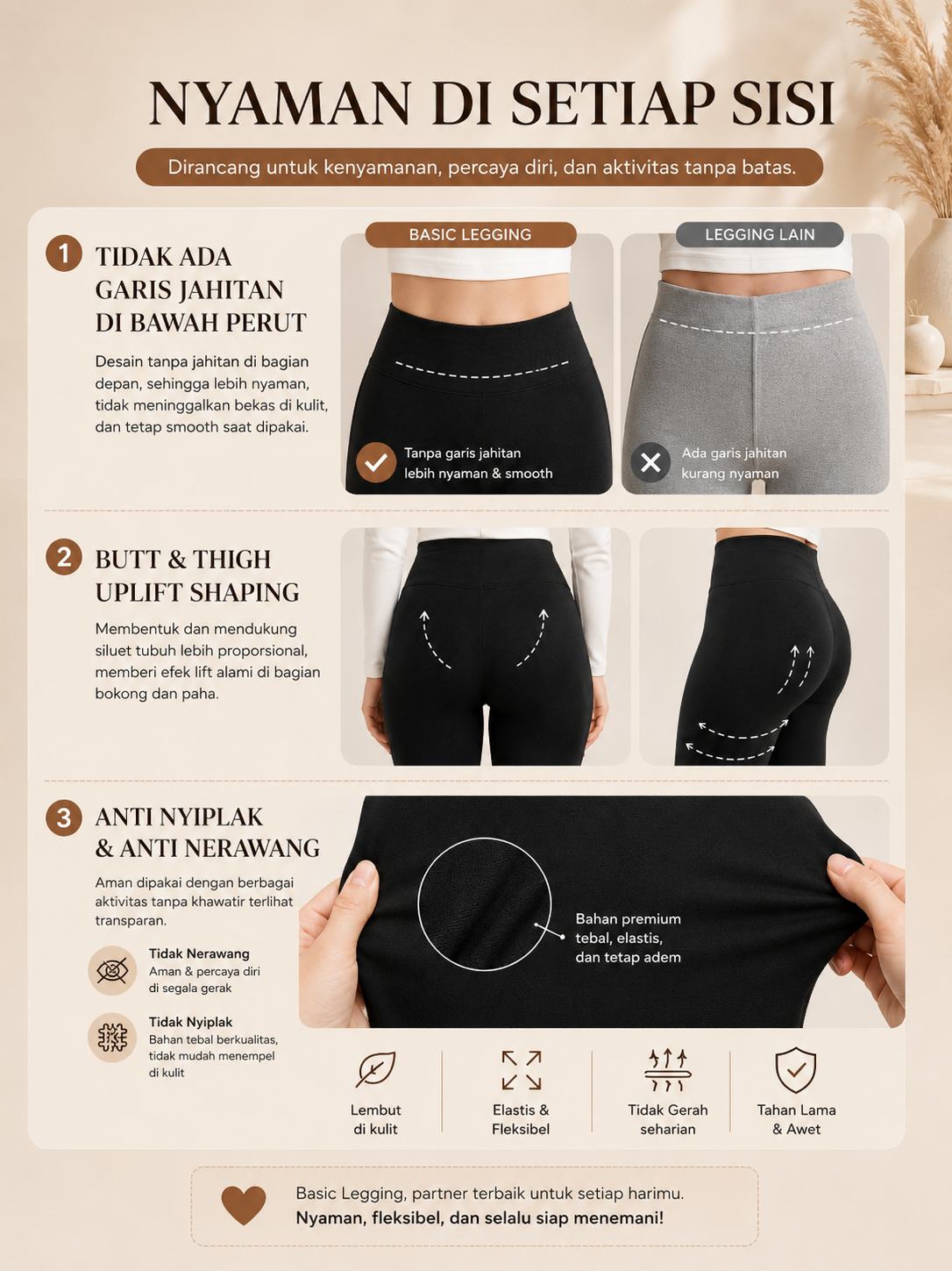 Basic Legging - Dark Grey