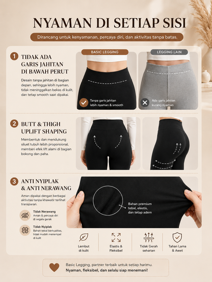 Basic Legging - Dark Grey