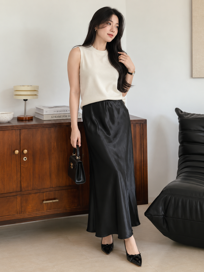 Briela Long Skirt - Black