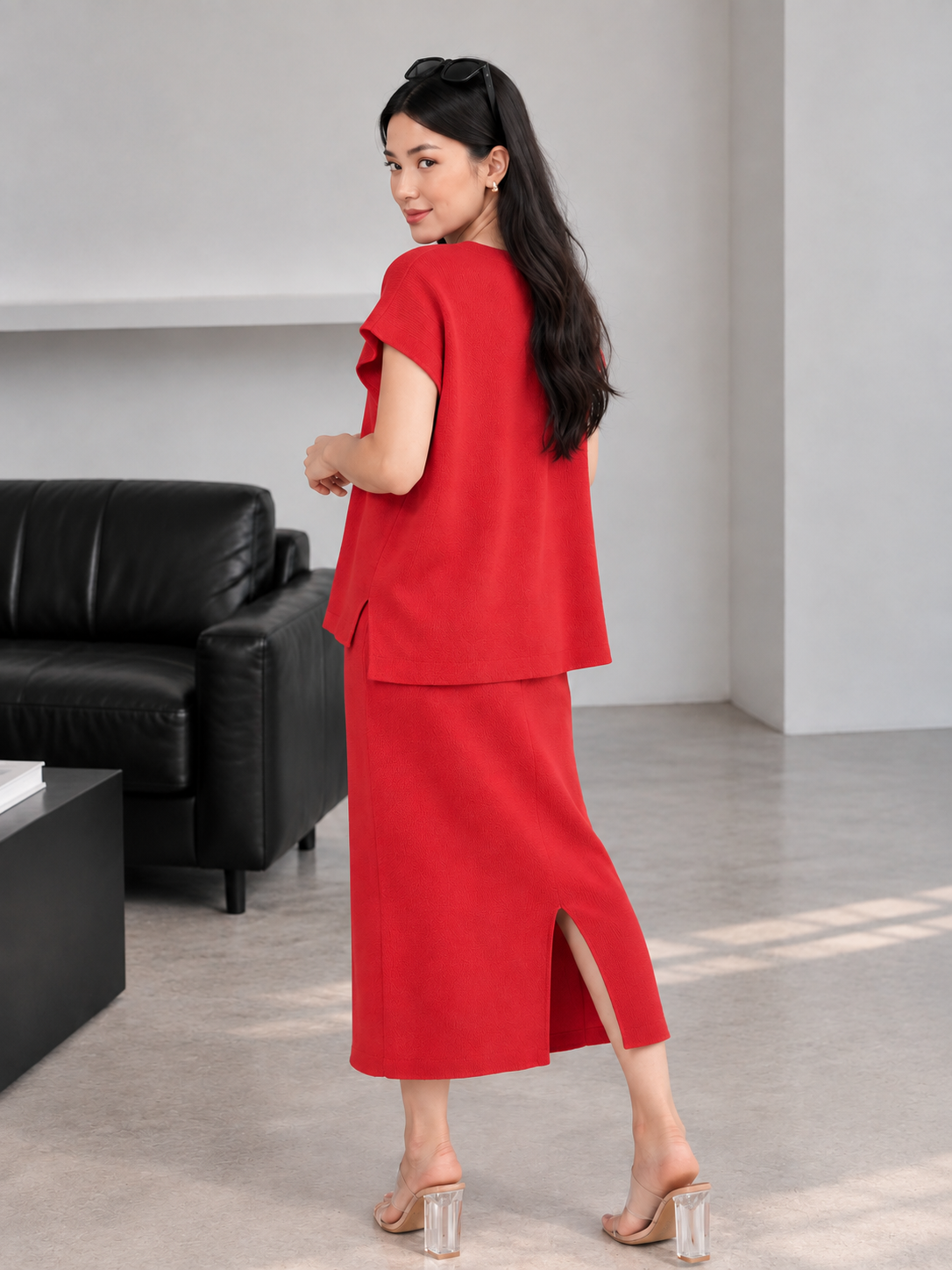 Woori Knit Set - Red