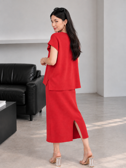 Woori Knit Set - Red