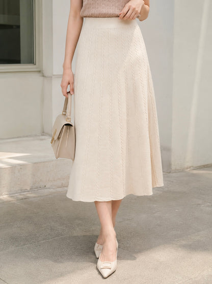 Chesma Knit Skirt - Cream
