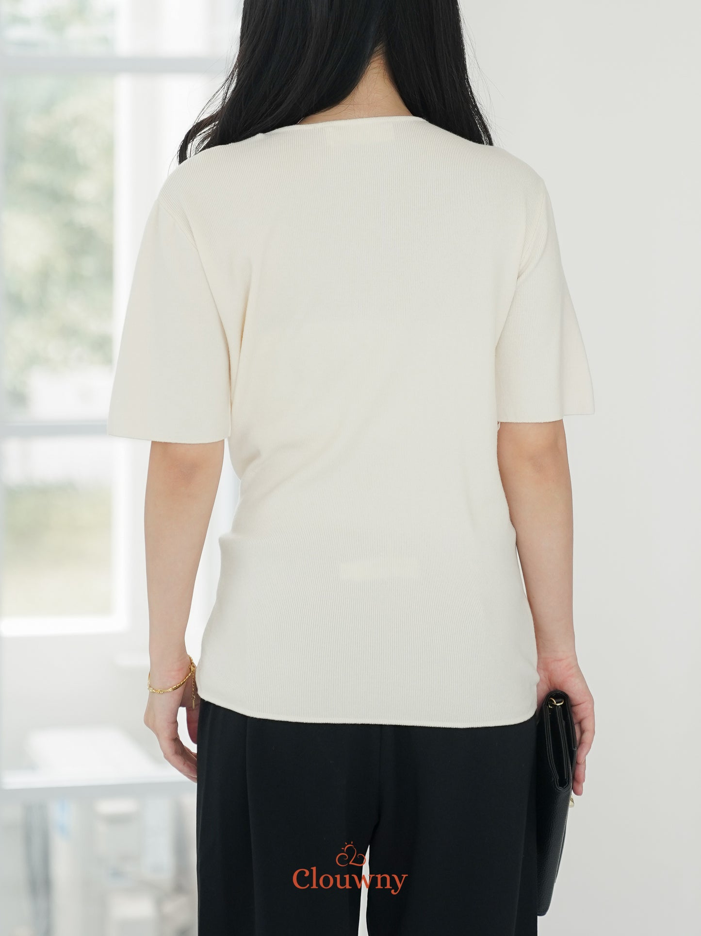 Yala Bow Knit Top - Broken White