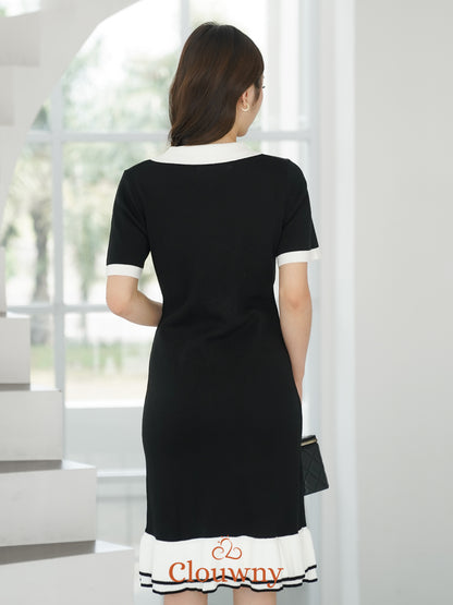 Malia Knit Dress - Black
