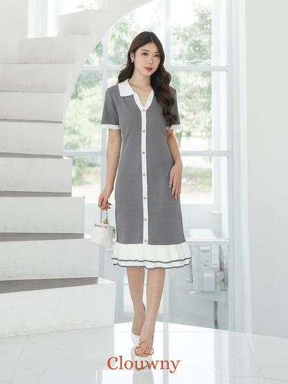 Malia Knit Dress - Grey