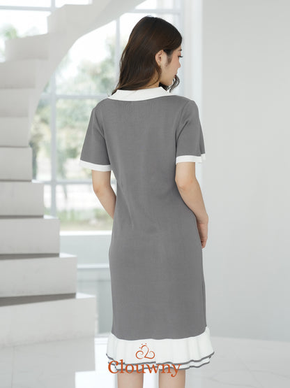 Malia Knit Dress - Grey