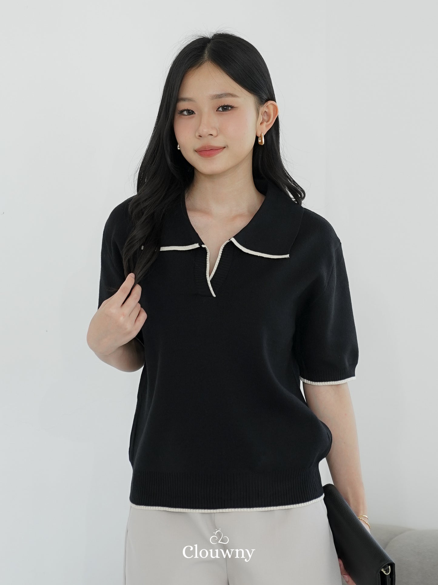 Nabel Knit Top - Black
