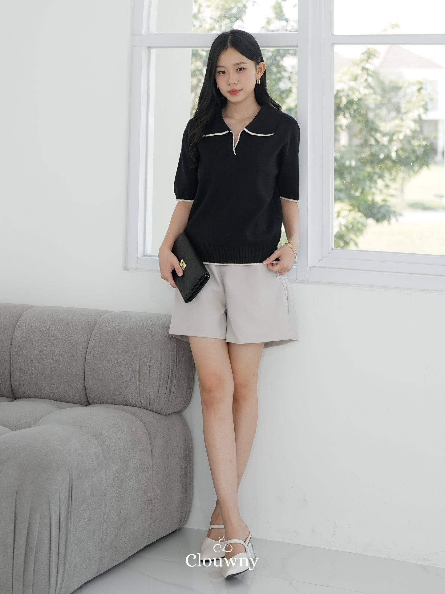 Nabel Knit Top - Black
