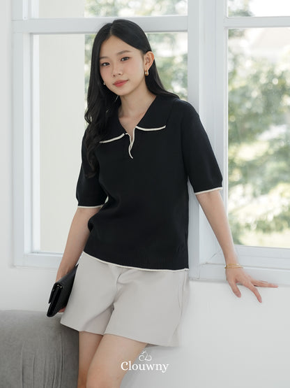 Nabel Knit Top - Black