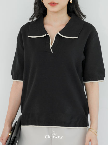 Nabel Knit Top - Black