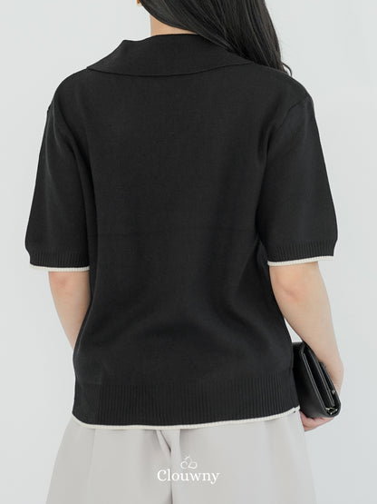 Nabel Knit Top - Black