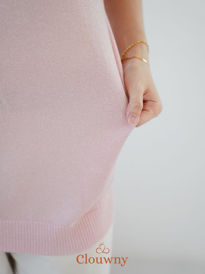 Varen Glitter Top - Pink