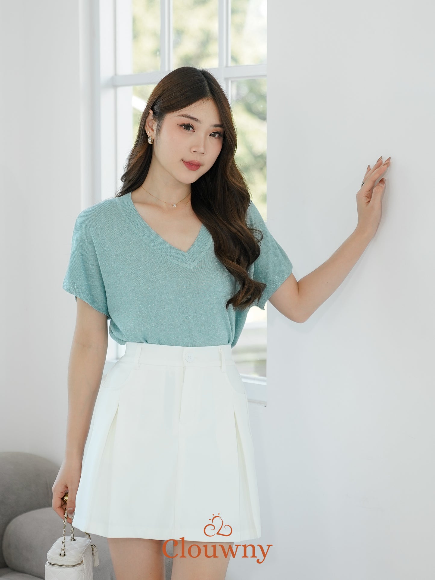 Varen Glitter Top - Tosca