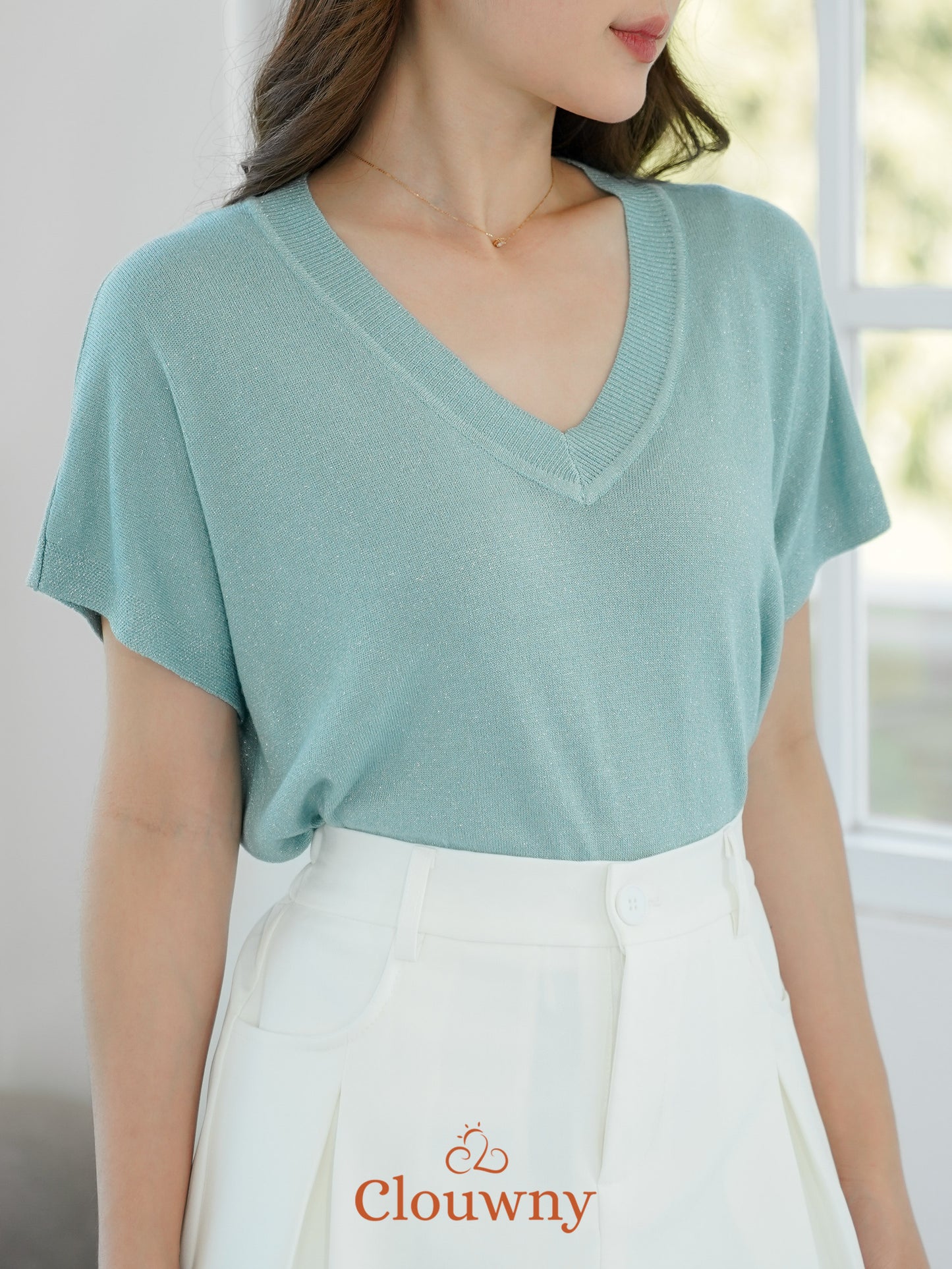 Varen Glitter Top - Tosca
