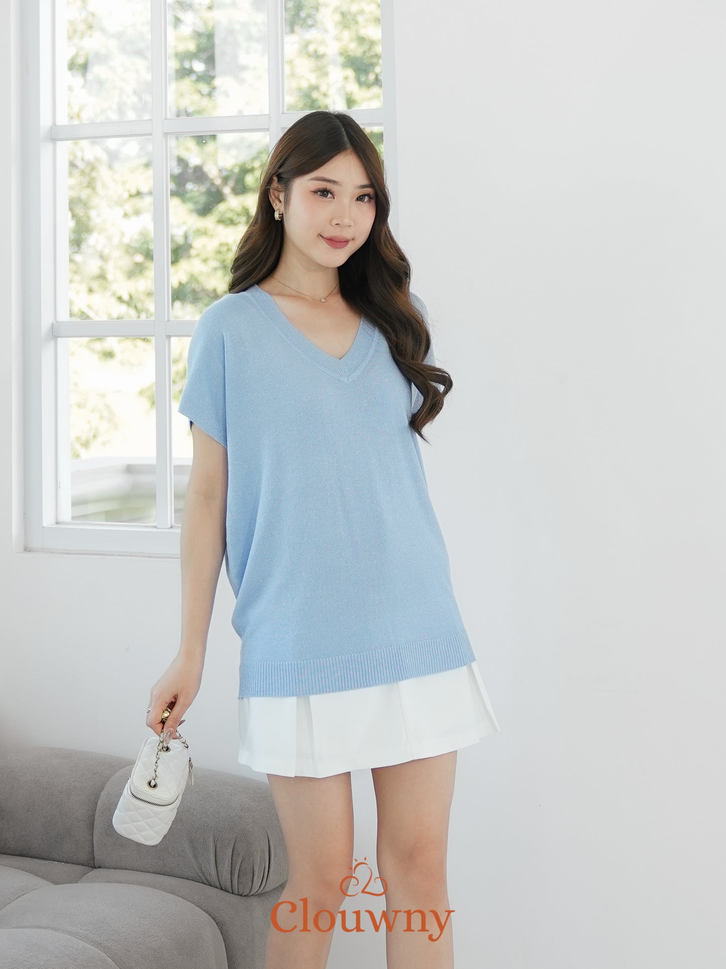 Varen Glitter Top - Blue