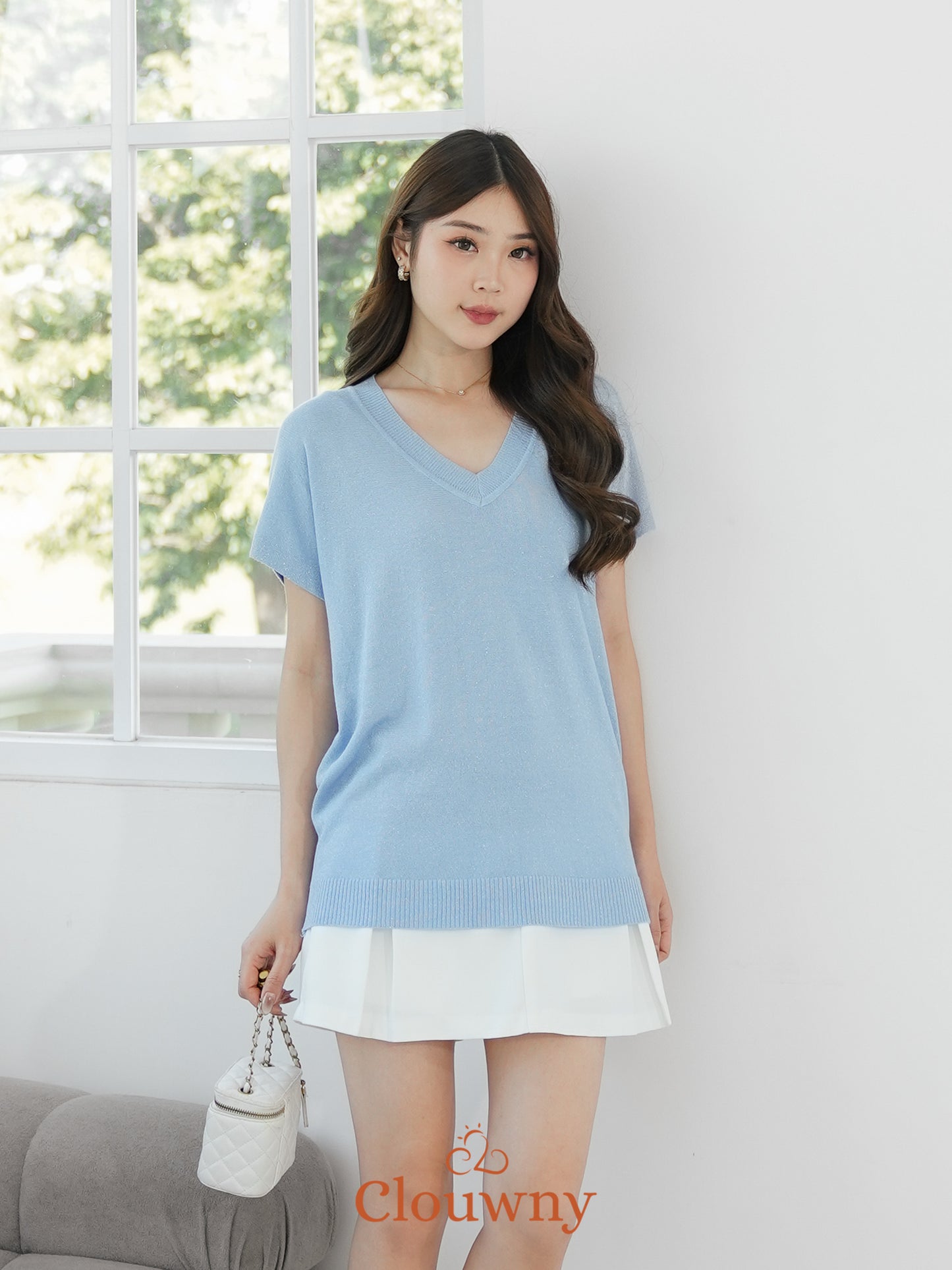 Varen Glitter Top - Blue