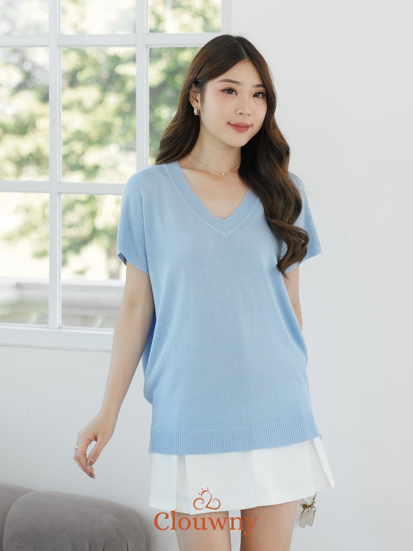 Varen Glitter Top - Blue