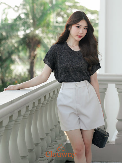 Umaira Glitter Top - Black