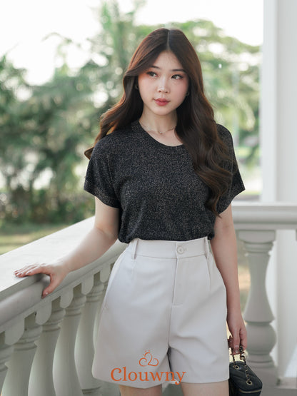 Umaira Glitter Top - Black
