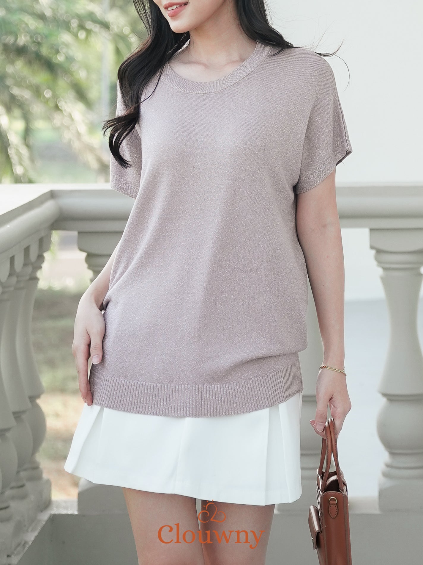 Umaira Glitter Top - Khaki