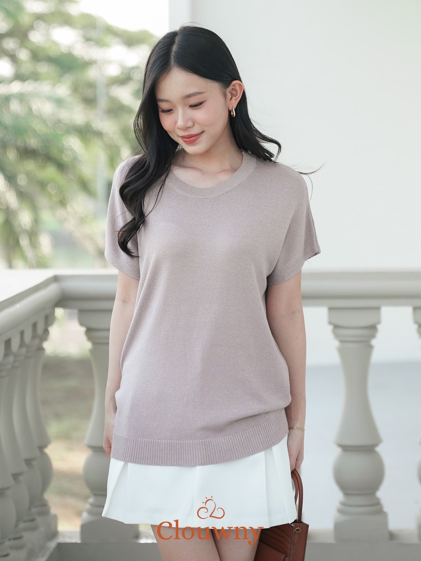 Umaira Glitter Top - Khaki