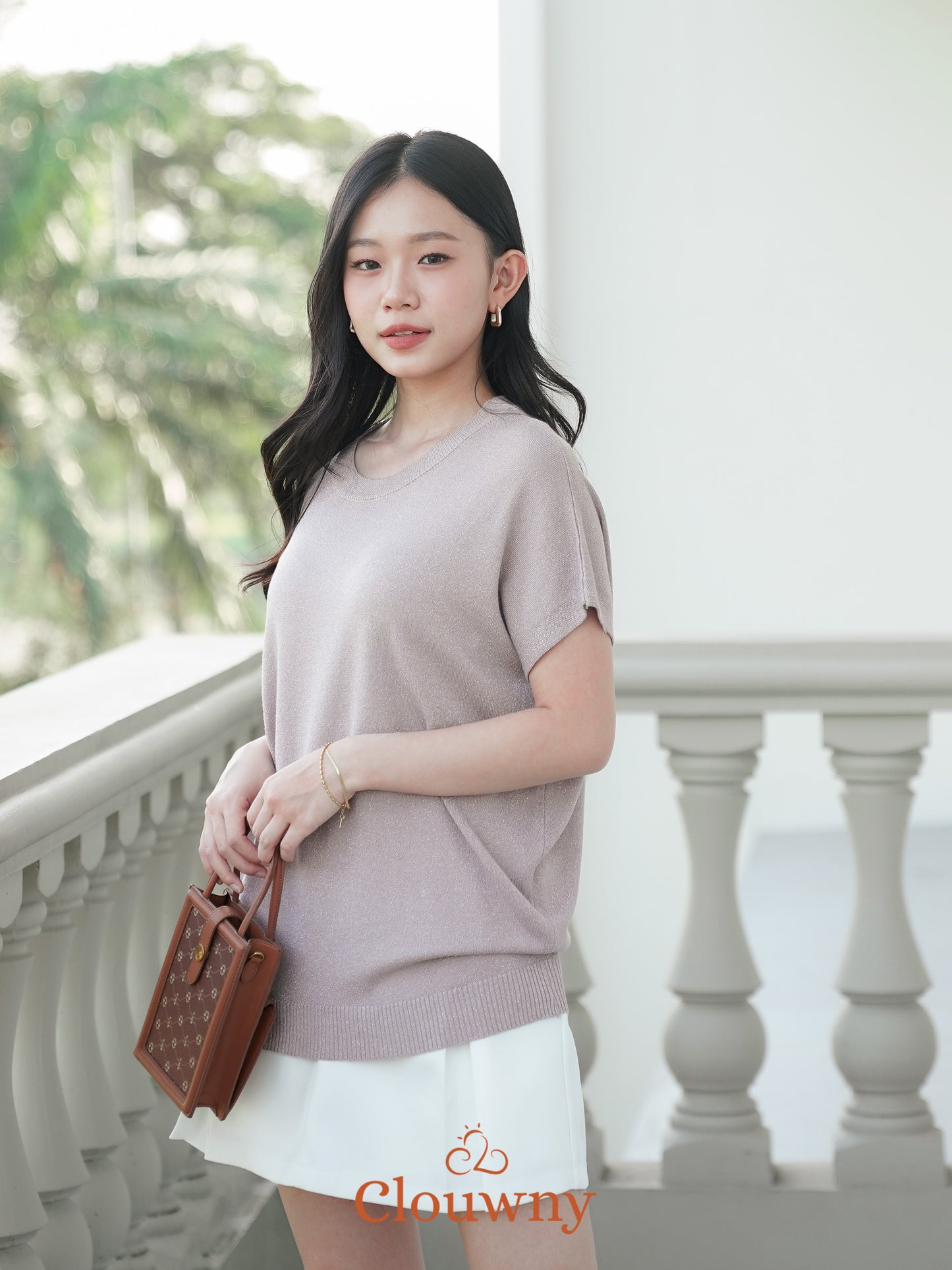 Umaira Glitter Top - Khaki