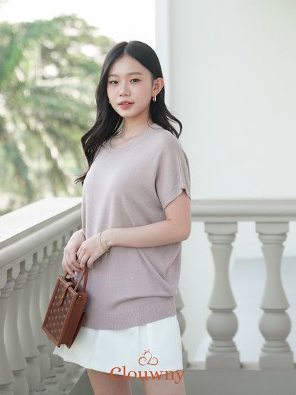 Umaira Glitter Top - Khaki