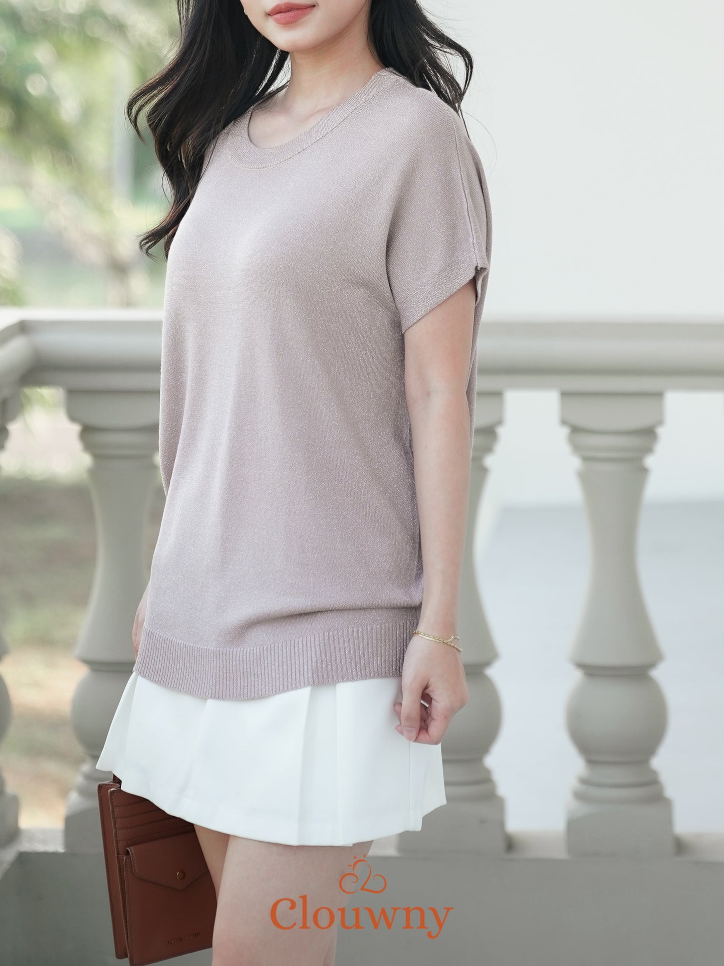 Umaira Glitter Top - Khaki