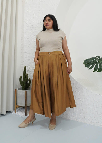 Yuni Cullotes Pants - Caramel