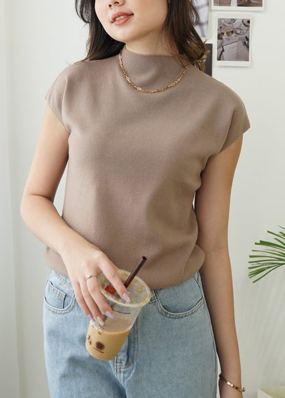 Semi Turtle Top - Beige