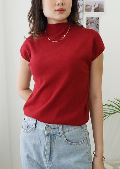 Semi Turtle Top - Maroon