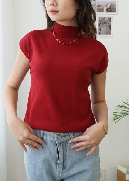 Semi Turtle Top - Maroon