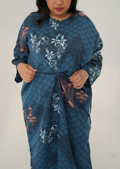 Vinca Kaftan Dress - Navy