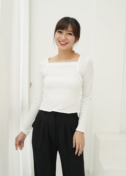 Moja Pearl Longsleeve - White